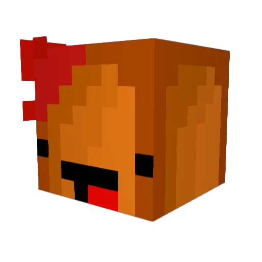 hotdog1203 Minecraft avatar head, 3D render
