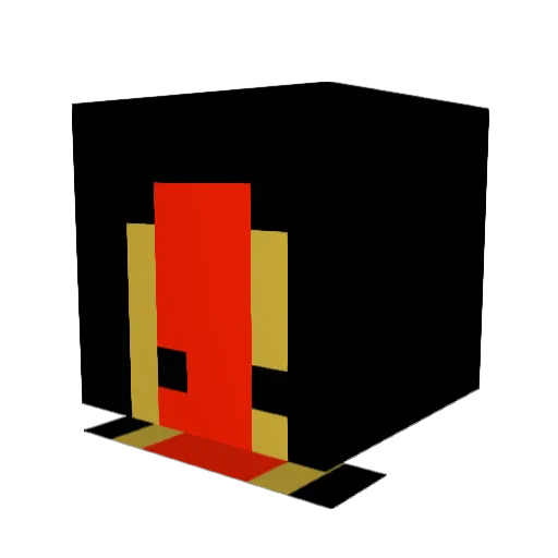 hotdog__________ Minecraft avatar head, 3D render