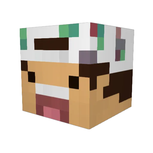 hotdogss Minecraft avatar head, 3D render