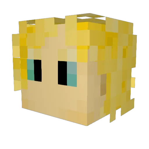 hotfire99 Minecraft avatar head, 3D render