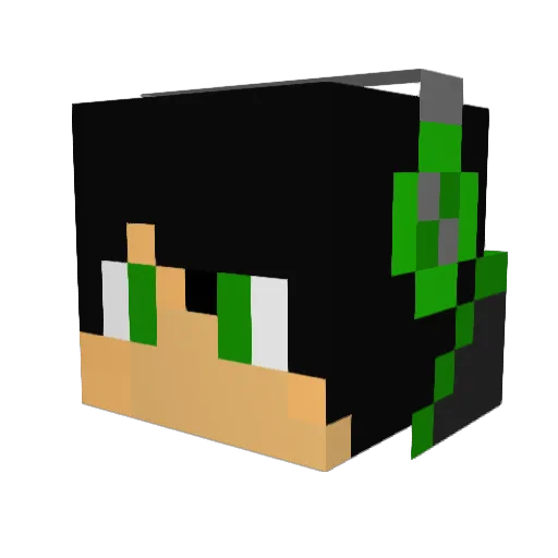 hotflier Minecraft avatar head, 3D render