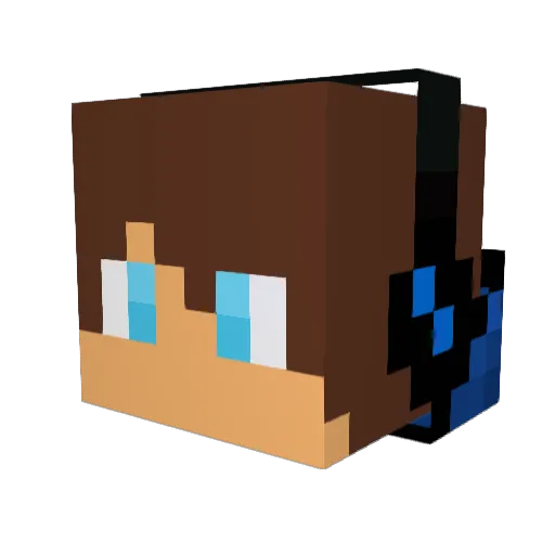 hotfox66 Minecraft avatar head, 3D render