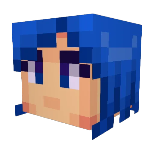 hotfoxmulder Minecraft avatar head, 3D render