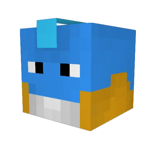 hothat11 Minecraft avatar head, 3D render