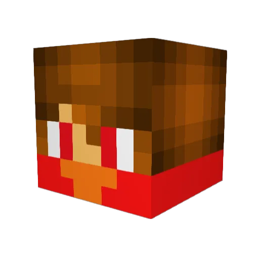 hothead813 Minecraft avatar head, 3D render