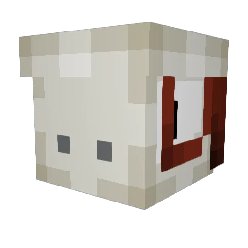 hotkeiks Minecraft avatar head, 3D render