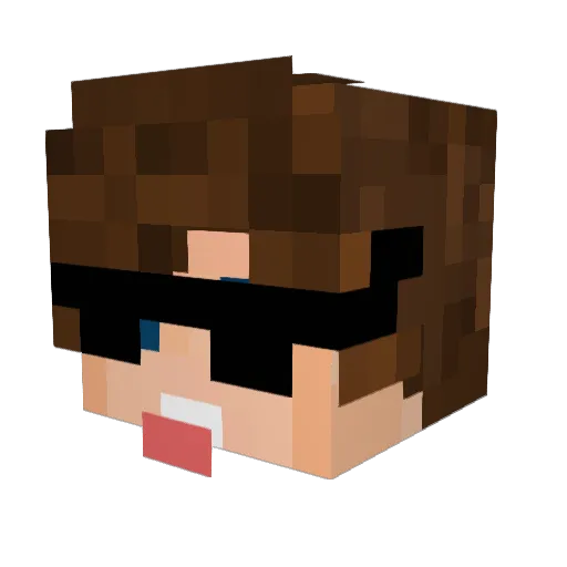 hotkszys Minecraft avatar head, 3D render