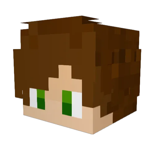 hotleo111 Minecraft avatar head, 3D render