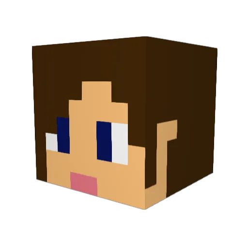 hotnesseverdeen Minecraft avatar head, 3D render