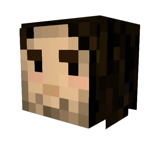 hotpocket123 Minecraft avatar head, 3D render