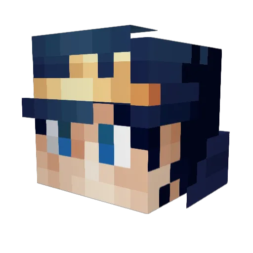 hotpocket800 Minecraft avatar head, 3D render