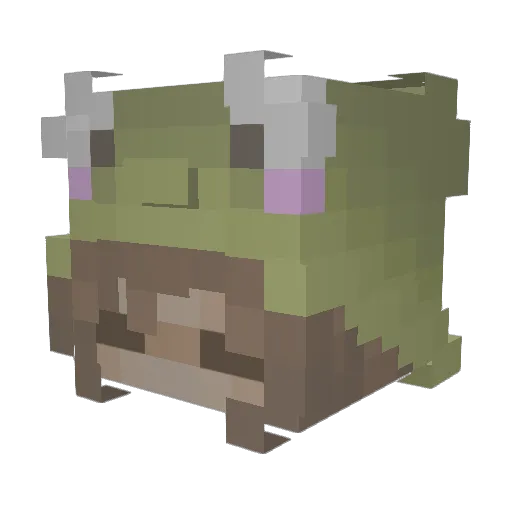 hotpods Minecraft avatar head, 3D render