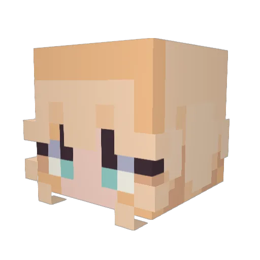 hotqueen100 Minecraft avatar head, 3D render
