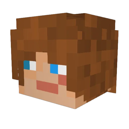 hotschneck Minecraft avatar head, 3D render