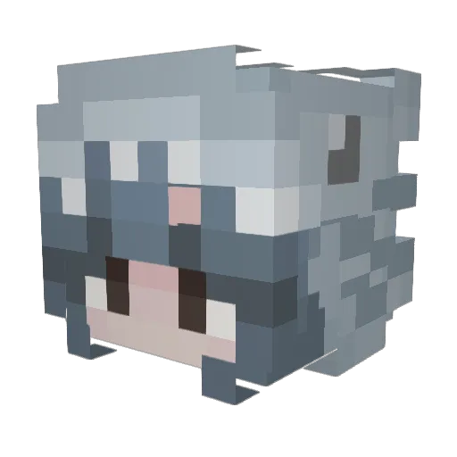 hottiemcshottie Minecraft avatar head, 3D render