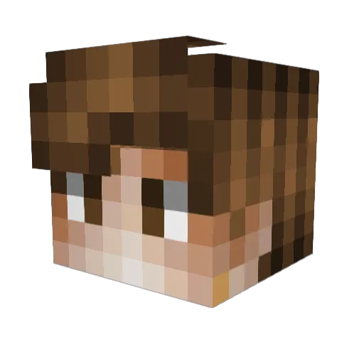 hottir Minecraft avatar head, 3D render