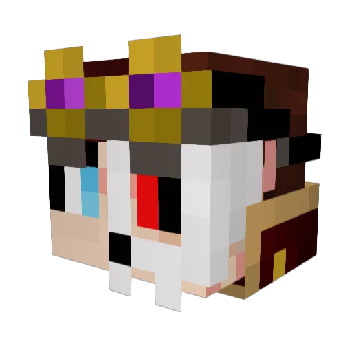 hottspinner Minecraft avatar head, 3D render