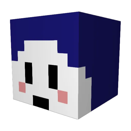 hotty_55 Minecraft avatar head, 3D render