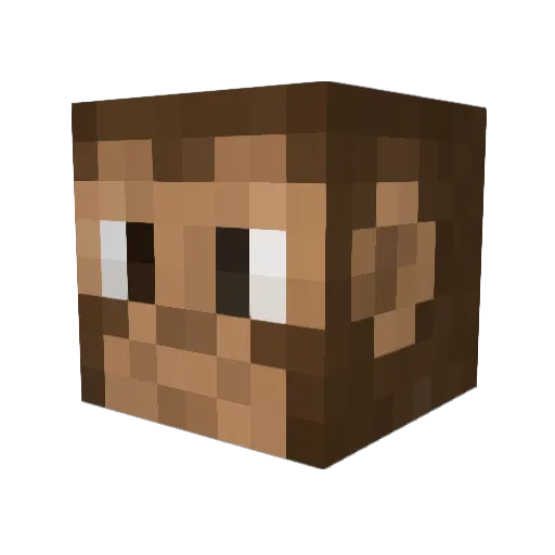 hotwheelll Minecraft avatar head, 3D render