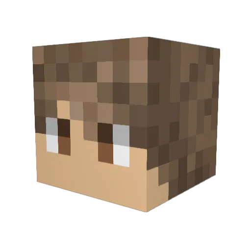 hotzzz121 Minecraft avatar head, 3D render