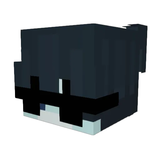 houper Minecraft avatar head, 3D render