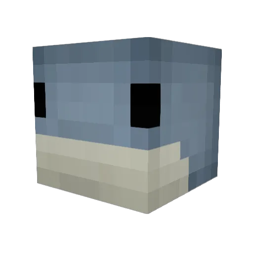 hourlongSimian Minecraft avatar head, 3D render