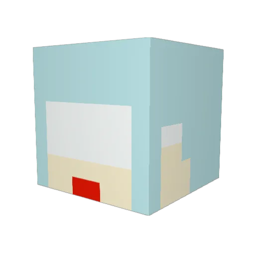 hourou3535 Minecraft avatar head, 3D render
