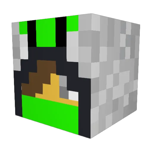 housecat33 Minecraft avatar head, 3D render