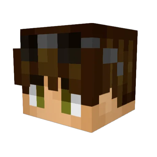 housedy Minecraft avatar head, 3D render