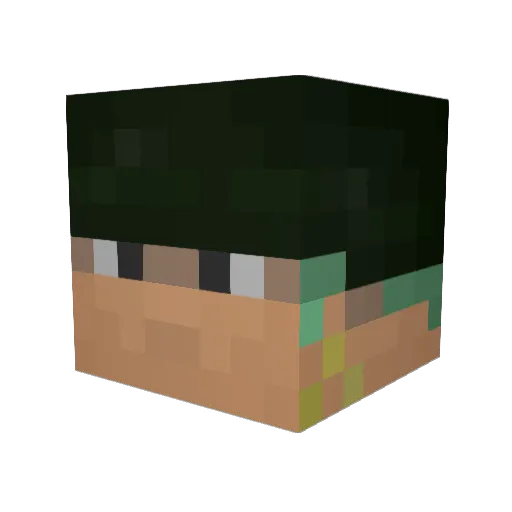 housemat Minecraft avatar head, 3D render