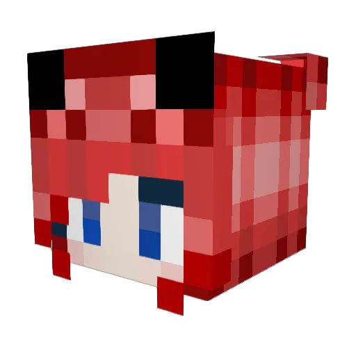 housemousemarie Minecraft avatar head, 3D render