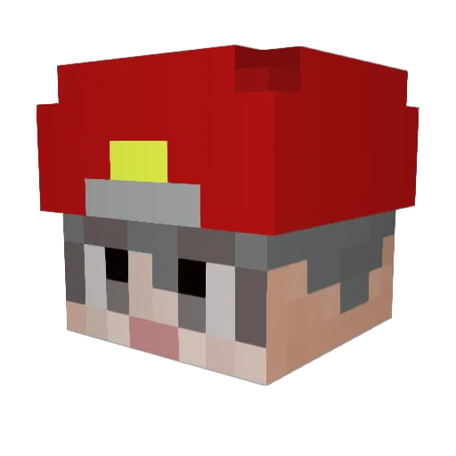 housestone Minecraft avatar head, 3D render