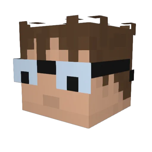 houshy Minecraft avatar head, 3D render
