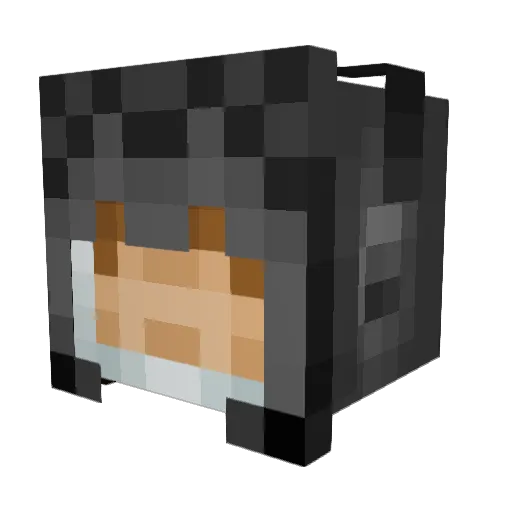 housix Minecraft avatar head, 3D render