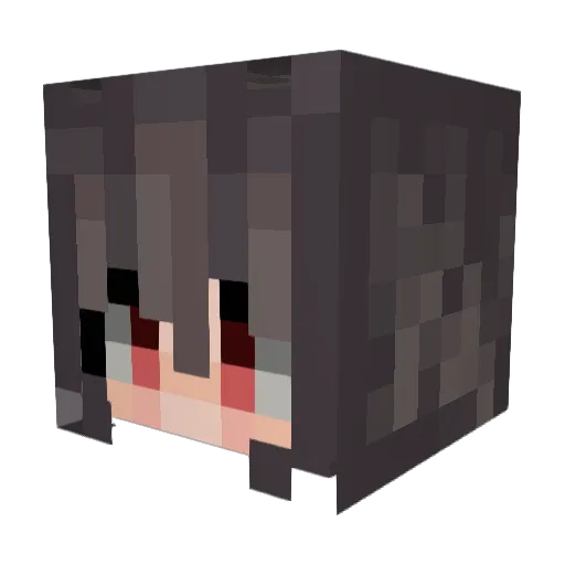houso_5_B Minecraft avatar head, 3D render