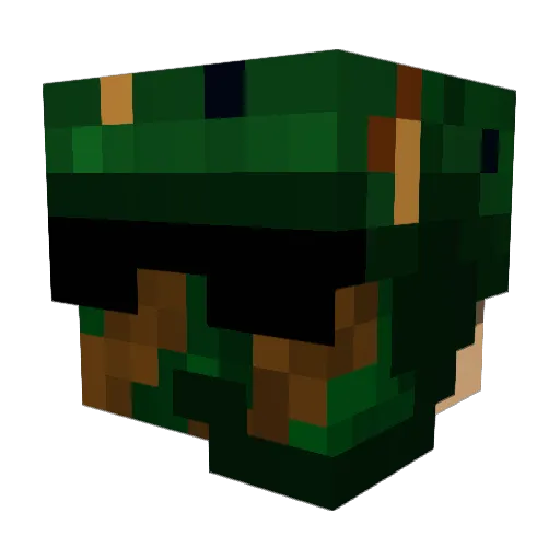 hov_XP Minecraft avatar head, 3D render