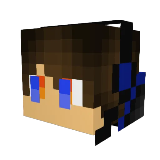 hovedknuser Minecraft avatar head, 3D render