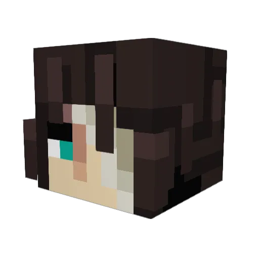 how_to_hcf Minecraft avatar head, 3D render