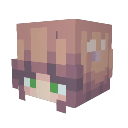 howbigtheace Minecraft avatar head, 3D render