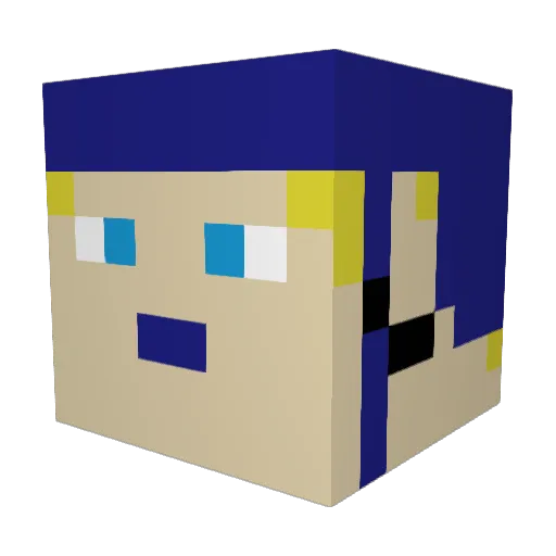 howboutsause Minecraft avatar head, 3D render