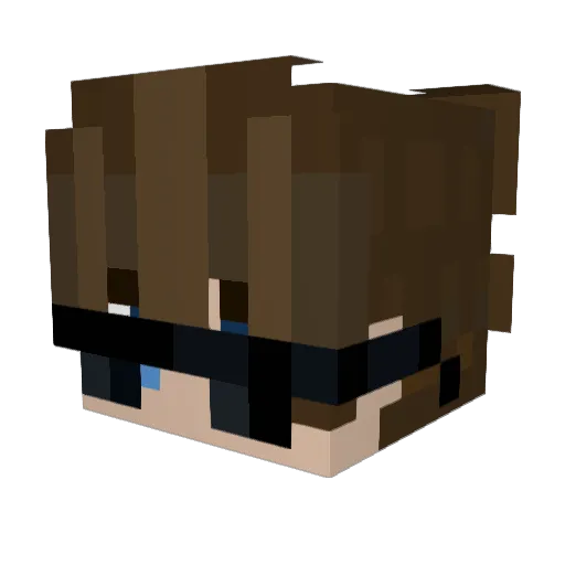 howdy_ghost Minecraft avatar head, 3D render