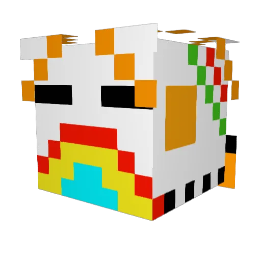 howenaye Minecraft avatar head, 3D render
