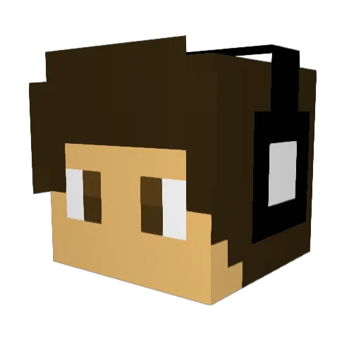 howir23 Minecraft avatar head, 3D render