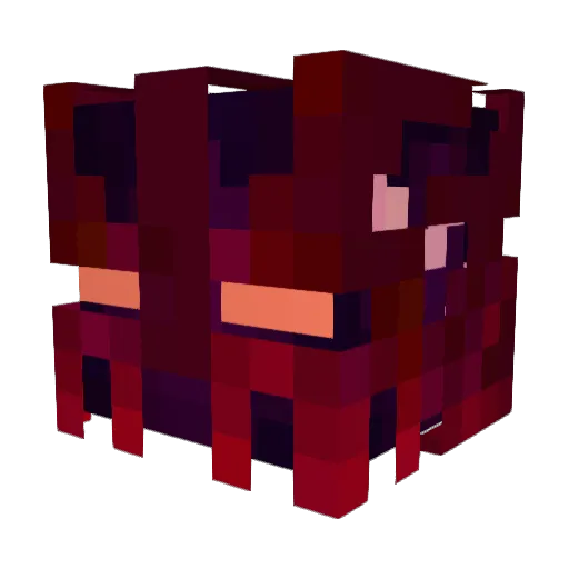 howthiskd Minecraft avatar head, 3D render