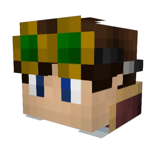 hox4 Minecraft avatar head, 3D render