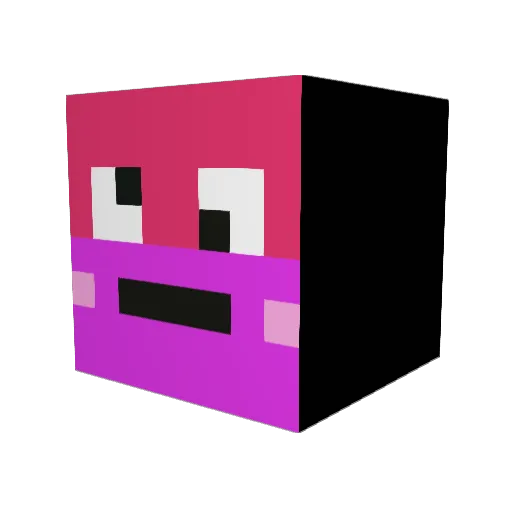 hoxeey Minecraft avatar head, 3D render
