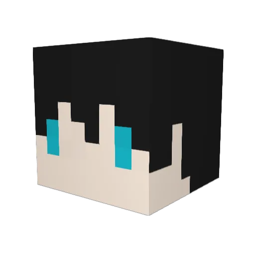 hoxs78 Minecraft avatar head, 3D render