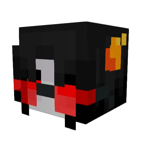 hozari Minecraft avatar head, 3D render