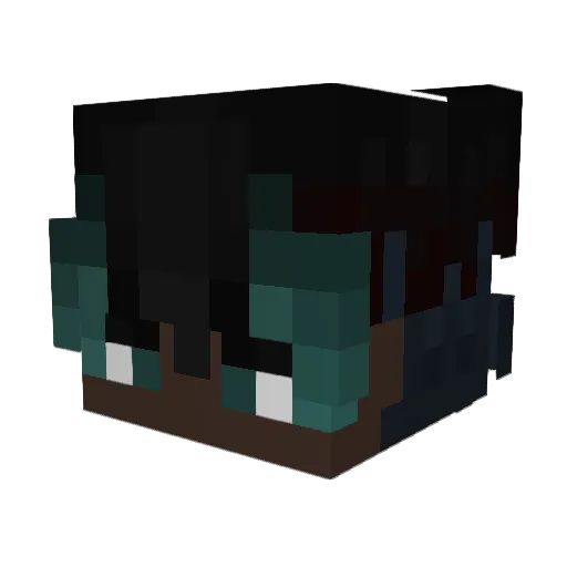 hozue_ Minecraft avatar head, 3D render