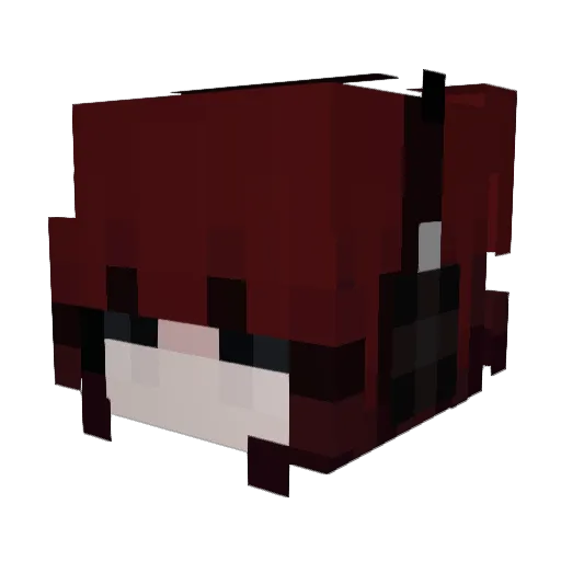hp0s Minecraft avatar head, 3D render